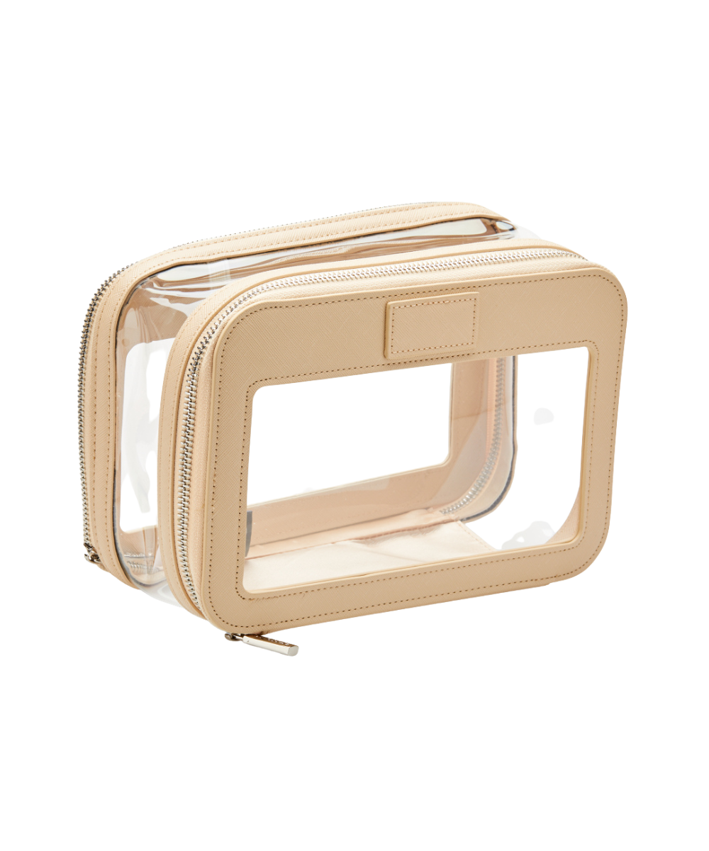 Clear Travel Case: Beige - Etoile Collective