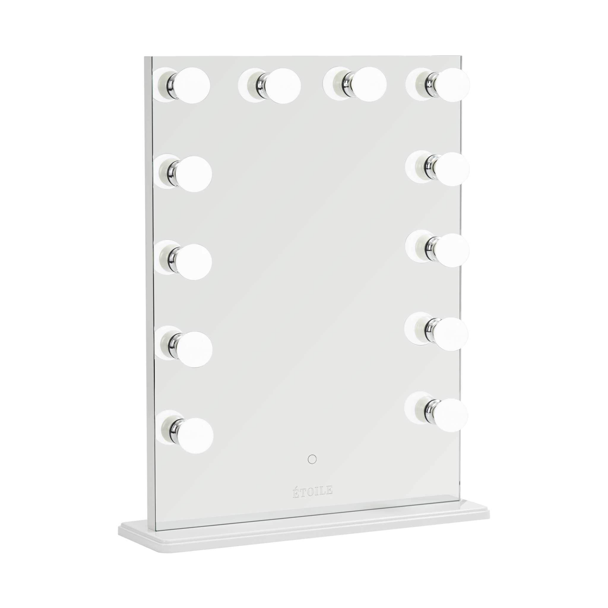 Tall top makeup mirror