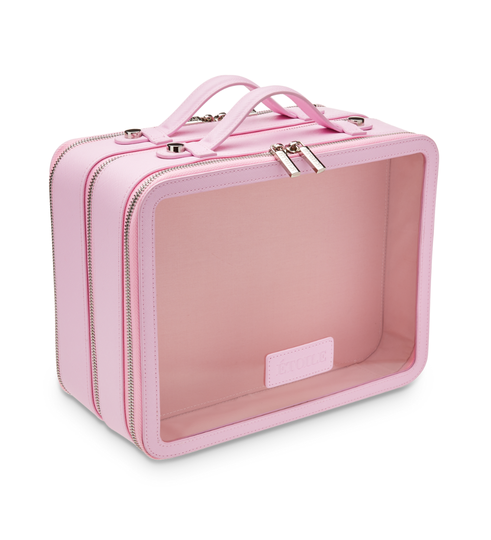 Large Twin Cosmetic Case: Pink - Etoile Collective