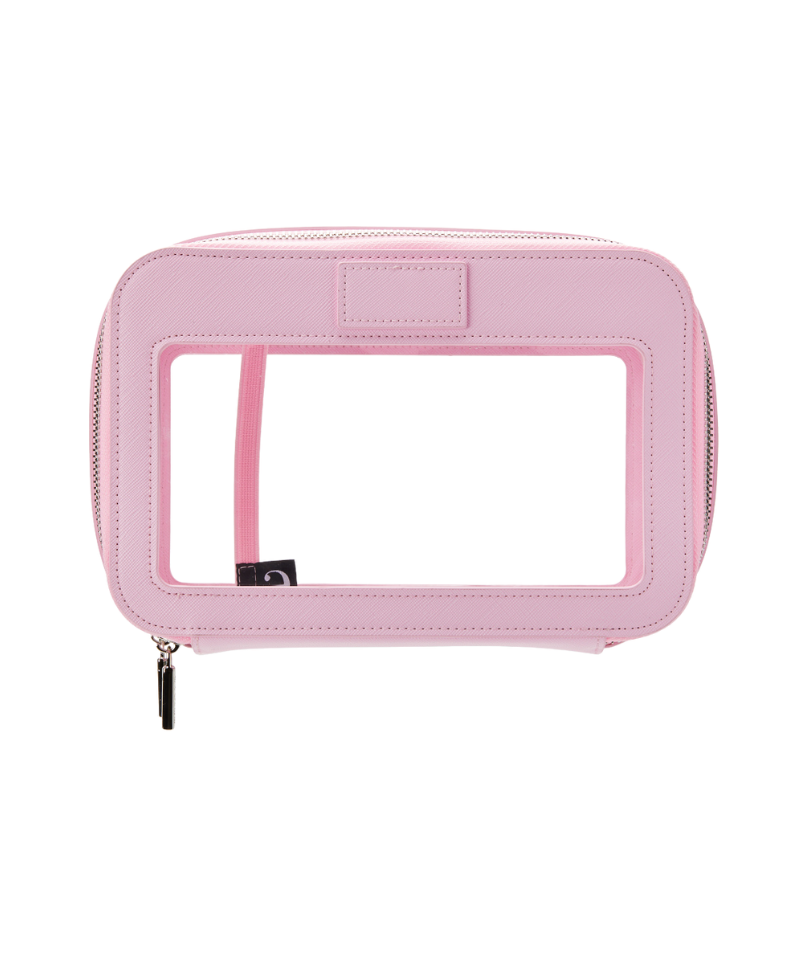 Etoile Collective Clear Makeup Travel Case: Lavender Pink