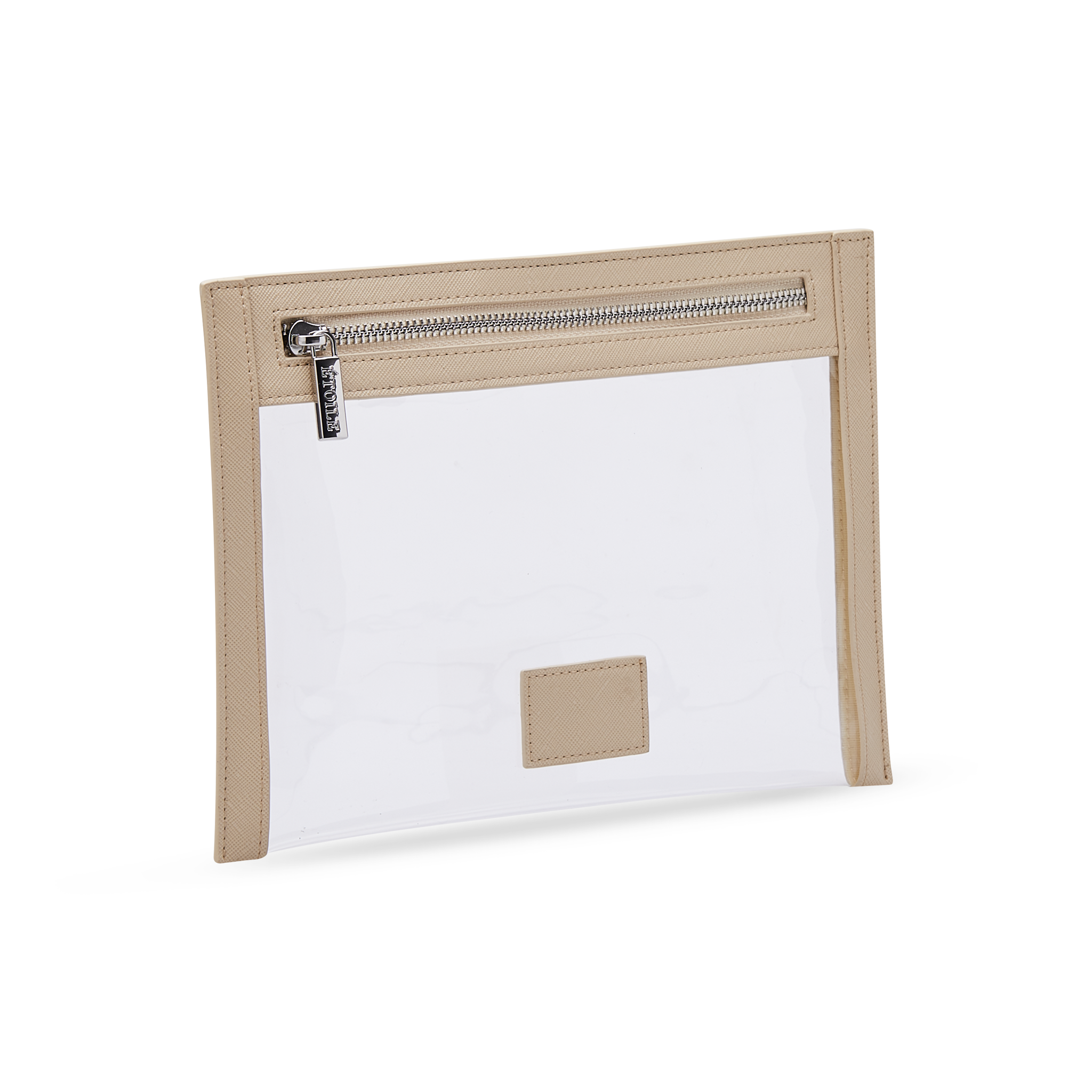 Clear Pouch: Beige